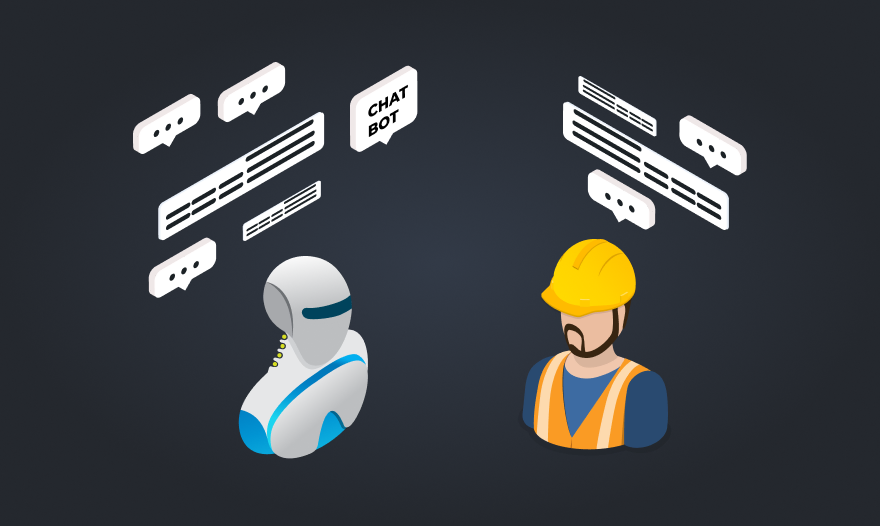 An individual engaged in conversation with a chatbot