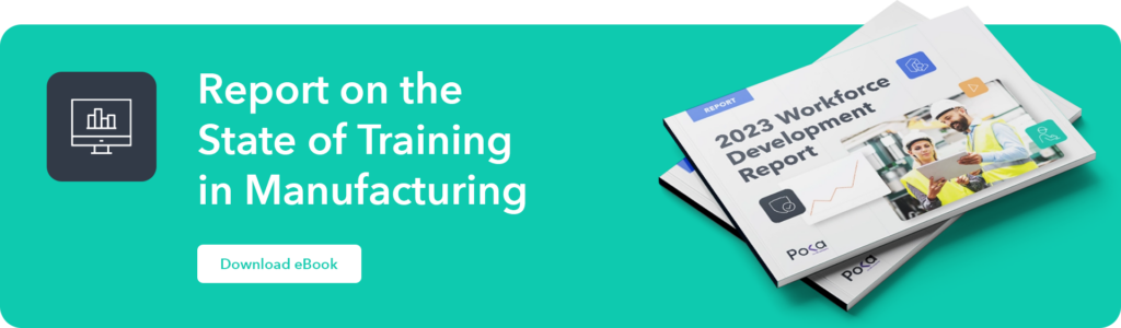 banner of state of training in manufacturing ebook