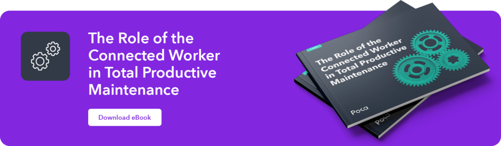 Banner of the role of connected worker in total productive maintenance e-book