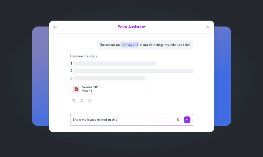Screenshot of Poka AI Assistant