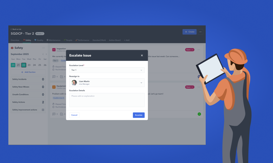 Screenshot of Poka Visual Management