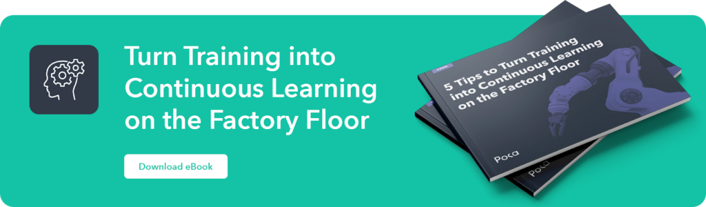 banner of turning training into continuous learning ebook