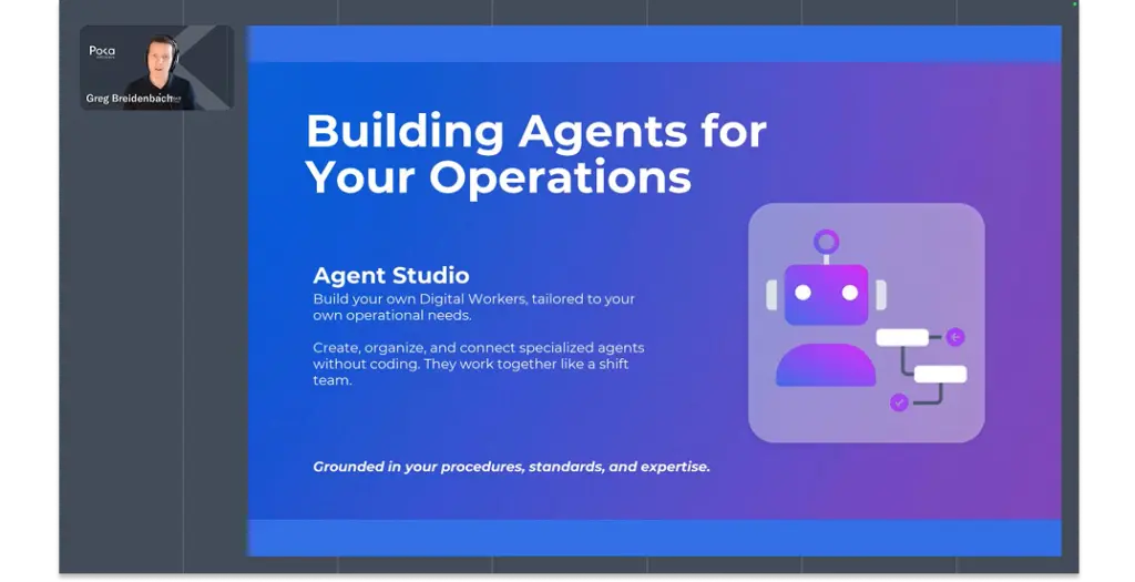 Screenshot of Achieve an AI Advantage in Manufacturing Webinar