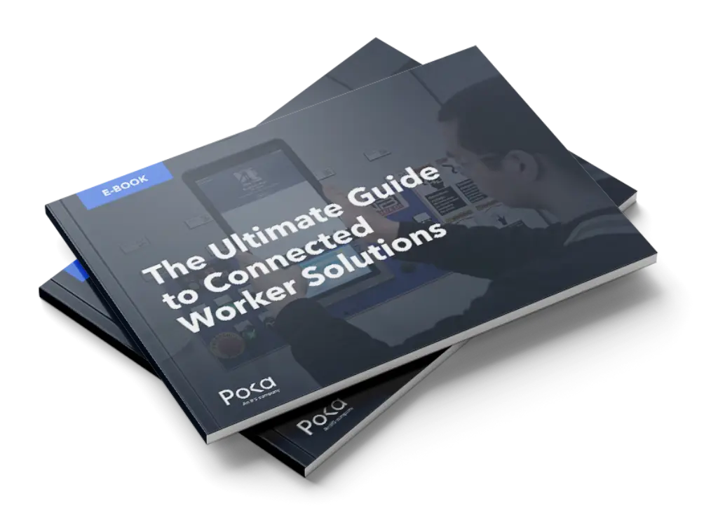 Cover image of The Ultimate Guide to Connected Worker Solutions e-book.