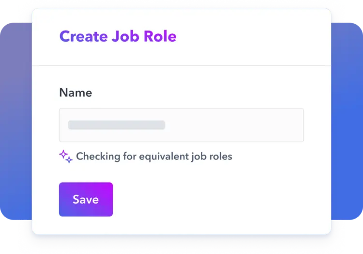 06 AI Page _ Create Job Role _ Duplicate-detection Illustration of Poka ai - create job role and duplicate detection