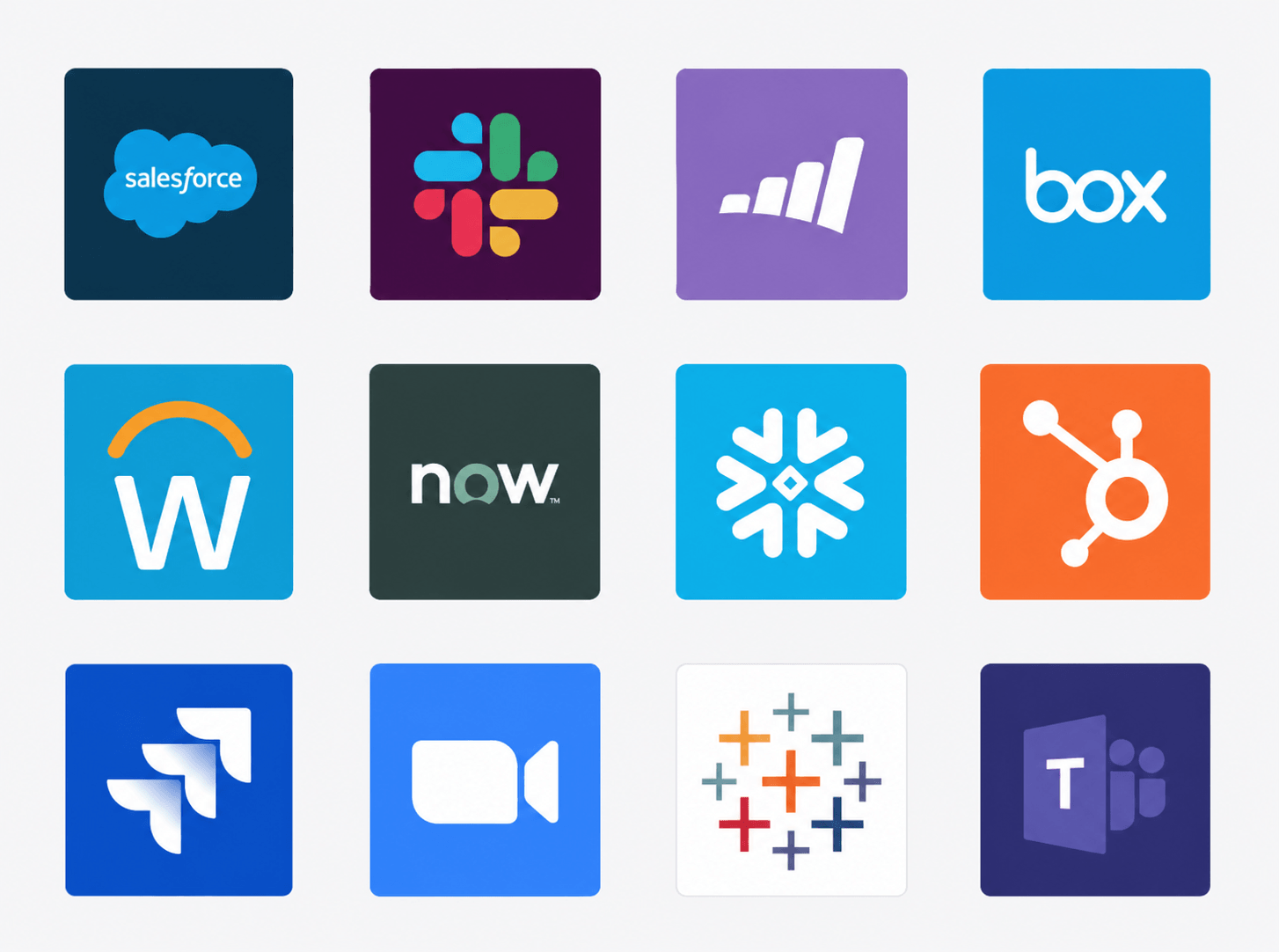 Logos of Integration Apps